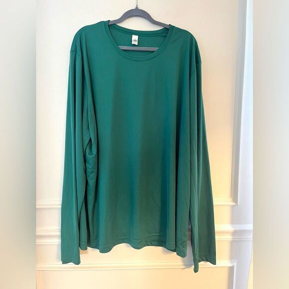 Alo Yoga Men’s Long Sleeve Performance Tee in Forest Green 3XL NWT - Picture 1 of 4